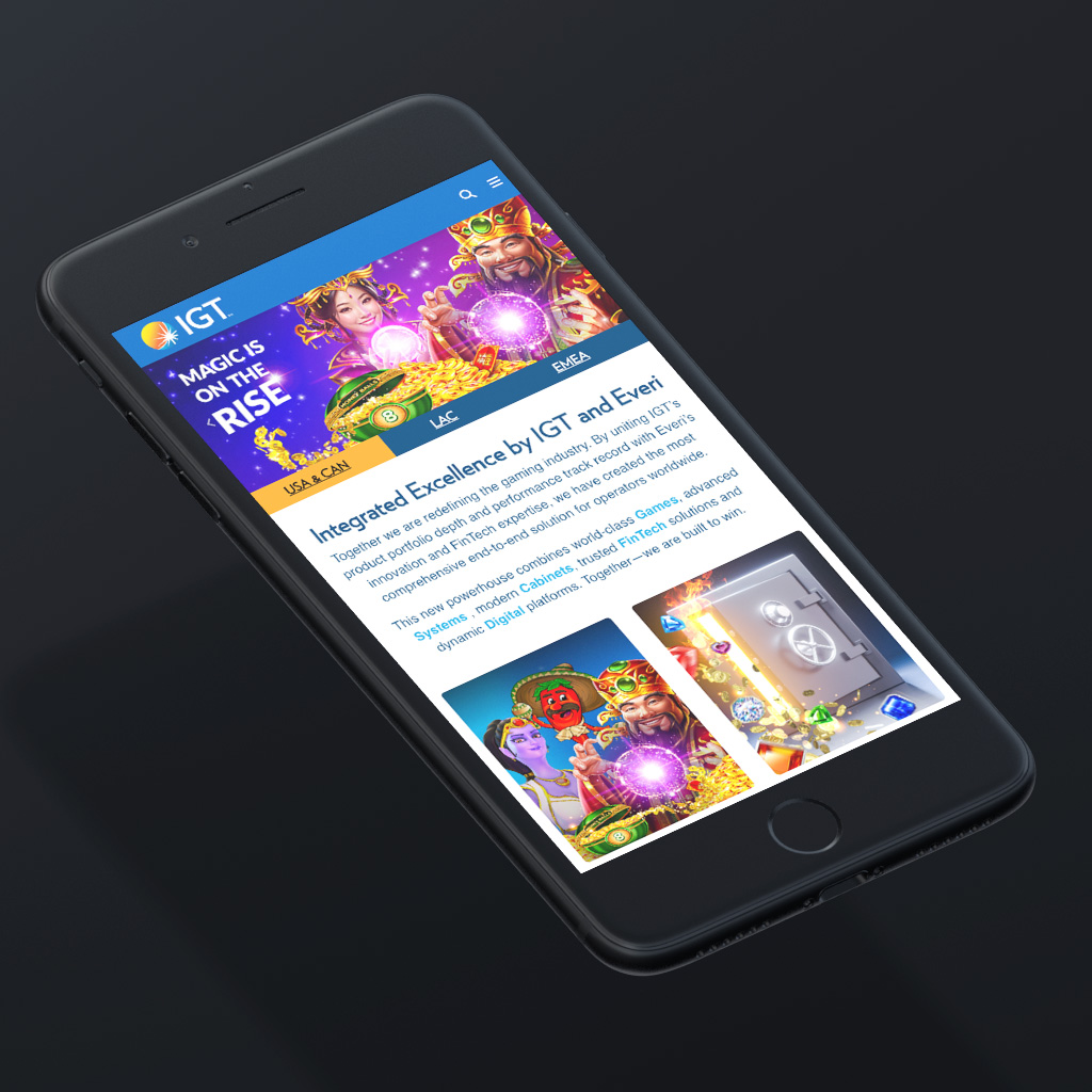 IGT Mobile Mockup