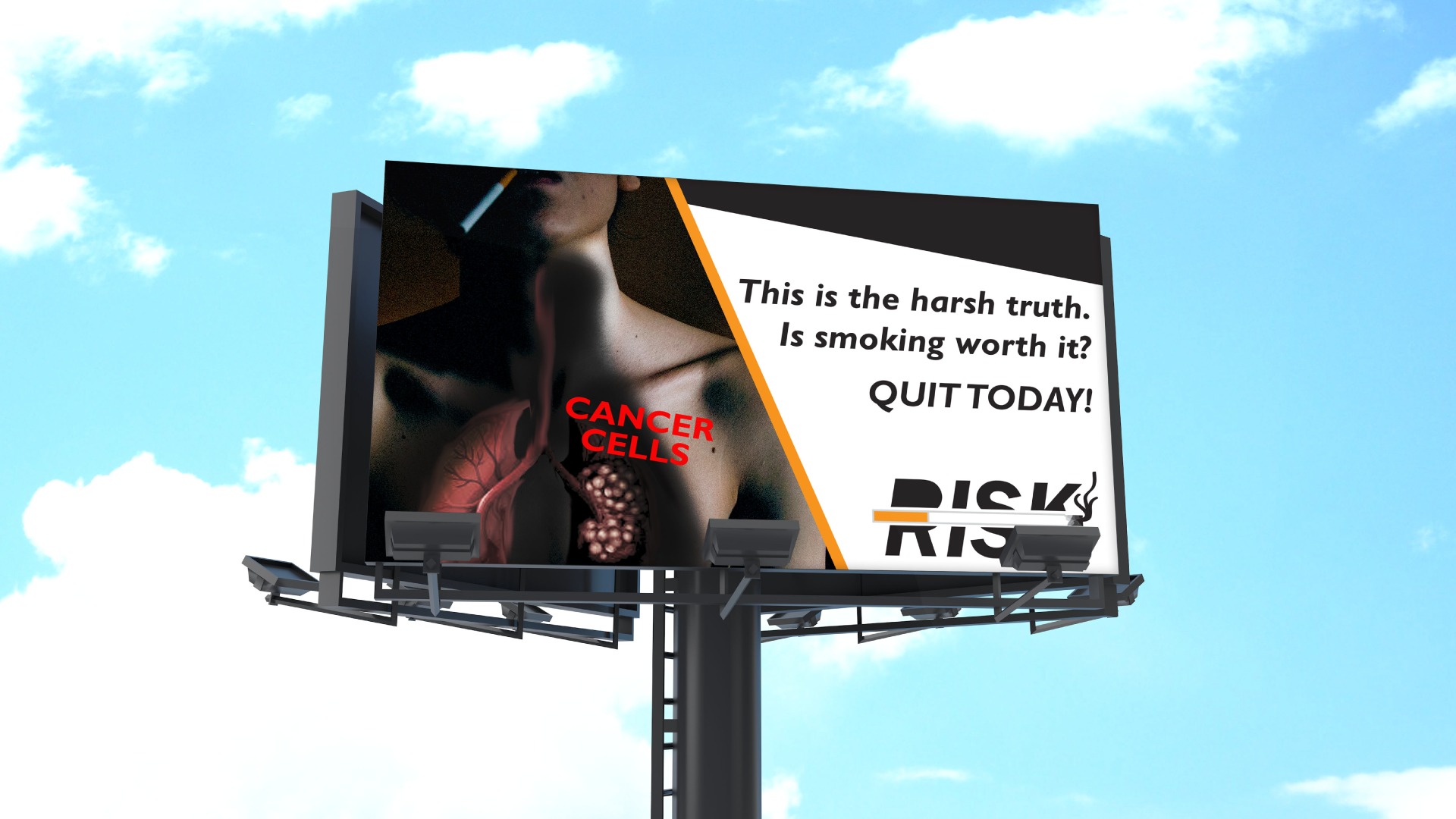 Smoker's Quitting Campaign For Good Billboard