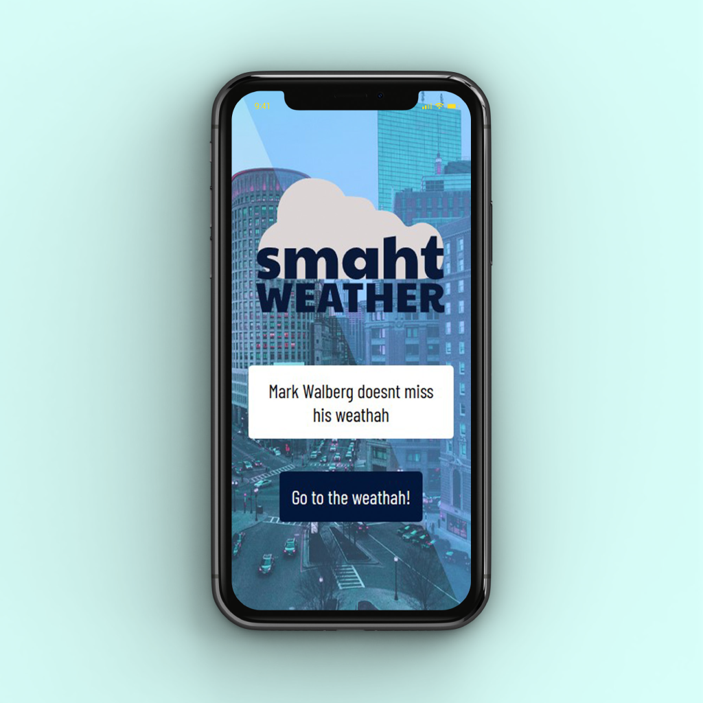Web design app home screen